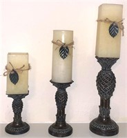 Pineapple Candlestick Holders