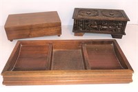 Wood Storage Boxes & Tray