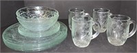 Tulip Glass Plates, Bowls, Mugs