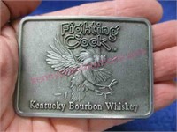 "Fighting Cock" belt buckle (Ky Bourbon Whiskey)