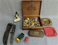 Western Boy Scout Knife, Cigar Box, Cast Iron Mr