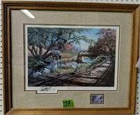 Ken Zylla Signed Duck Stamp Print Nary A Care