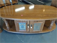 3PC MID CENTURY COFFEE TABLE & END TABLES