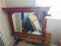 Decorative Wooden Dresser Mirror with light -48x36