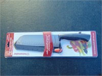 7" Santoku Knife With Self Sharpening Sleeve - NEW