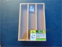 Bamboo Drawer Organizer - 11 x 7.5 x 2  NEW