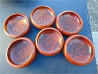 7 Piece Wooden Salad Bowl Set