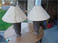 2 Decorative Lamps - 28" Tall