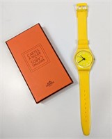 Hermes Knotting Cards + Swiss Made Watch (Swatch)