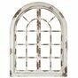 LuxenHome Distressed Wood Arch Window Decor