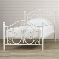 DHP Furniture metal white twin bed