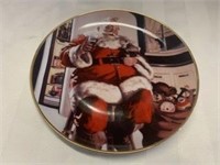 Coca-Cola Collector Plate - Santa Pause