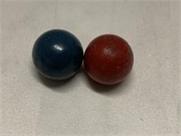 (Bag of 2) Shooter Marbles - Wooden???