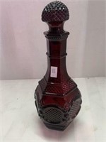 AVON Ruby Red Decanter - Cape Cod Pattern