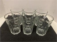 (6) Heavy Commercial-Style Drinking Glasses-Small
