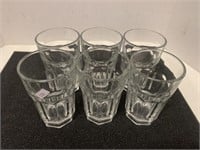 (6) Heavy Commercial-Style Drinking Glasses-Large