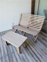 4 Piece Teak wood porch set (2 chairs/bench and