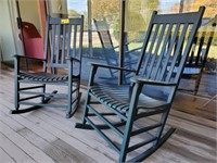 2 wooden porch rockers, extra nice