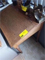 slant top desk w/ 3 interior compartments (turned