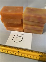 Handcrafted soap lot of 8 bars