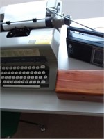 Royal 44 typewriter/Sony radio/Lane box