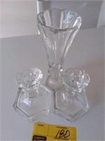 coin glass vase/ candle holders