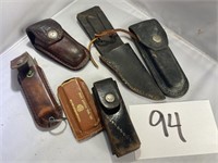 Leather Cases / Sharpening Stones