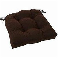 Brown Chair Cushions w/ Ties x 2`