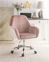 Eimet Dusky Rose Velvet Office Chair