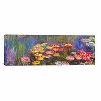 'Water Lilies' by Claude Monet Print on Canvas