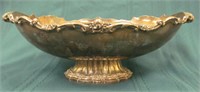 Lunt serving bowl on pedestal, V-75