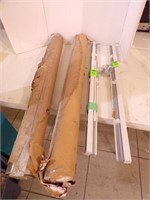 (2) ROLLS OF CLEAR PLASTIC FILM, 600" LONG AND....
