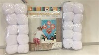 Indoor Snowball Activity & 2 packs of 10 snowballs