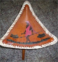 African triangle shaped stool