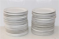 LOT OF 41, 6-1/2" ROUND SAUCERS, WHITE