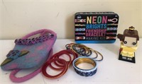 Children's Bracelets from India, Wool Purse & More