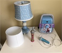 Disney Frozen Karaoke Machine & Star Lamp