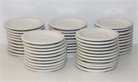 LOT OF 51, 5-1/2" SAUCERS, WHITE