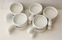 LOT OF 10, FRENCH ONION SOUP BOWLS, WHITE