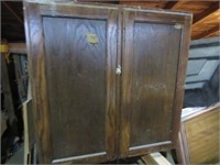 28 x 30 x 14 Stained 2 Door Cabinet