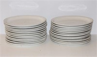 LOT OF 24, 12" X 9" OVAL DINNER PLATES, WHITE