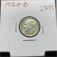 1960-D MERCURY SILVER DIME