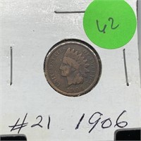 1906 INDIAN HEAD PENNY COIN