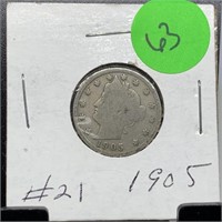 1905 INDIAN HEAD PENNY COIN