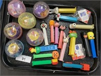 Yujin Toys and Vintage Pez Dispensers.