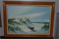 ELISA - Large Oil on Canvas Painting - Seascape