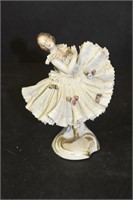 Vintage Porcelain Figure w/Lace