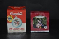 Campbell's Soup & Mickey Mouse Ornaments