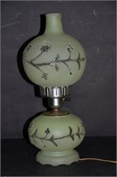 Antique Satin Globe Lamp