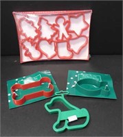 Lot of Christmas & Pet Cookie Cutters